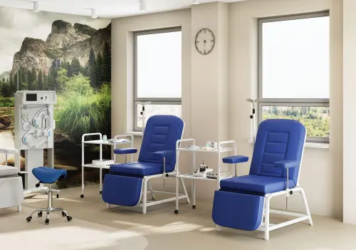 OZC - 13 křeslo odběrové, tmavě modré