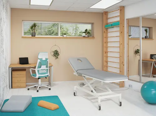 VLE - 001 lehátko elektricky stavitelné, světle šedá