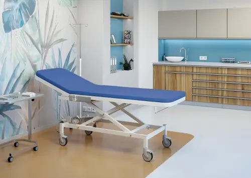 VLE - 003 lehátko elektricky stavitelné, tmavě modré