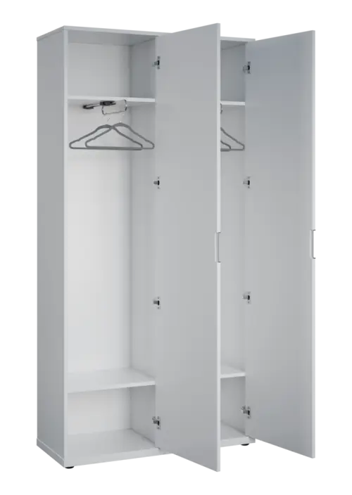 KSR6-81 P skříň šatní, 2x výsuvné ramínko, 2053x1022x400 mm, provedení pravé, třešeň šumavská