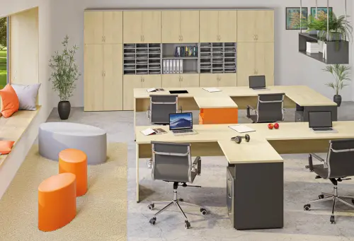 BNN 1 - 142 nástavba stolová, deska 18 mm, 342x1400x340, bříza světlá