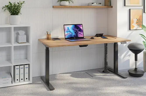 VSS 200/80 výškově stavitelný stůl, podnož antracitový lak, bříza irská