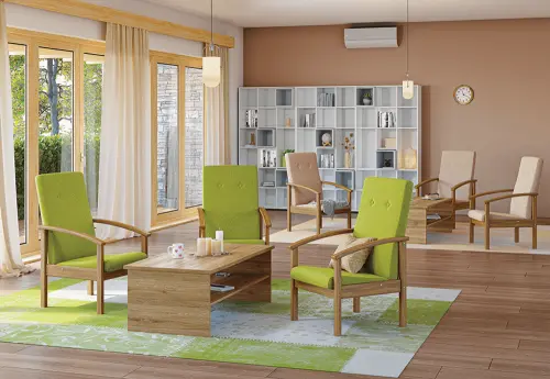 DANIEL - 2 stolek konferenční 130x65 cm, deska 25 mm lamino - dub bardolino