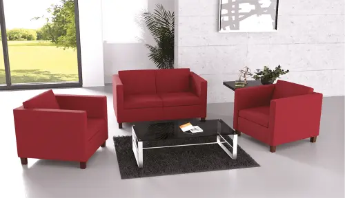 BOGA - 1 sedací souprava, koženka BLOOM B 022 - koženka kiwi