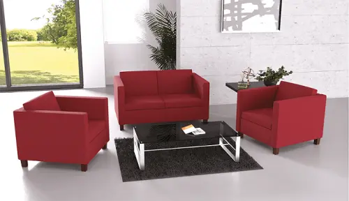 BOGA - 2 sedací souprava, koženka BLOOM B 029 - koženka latté