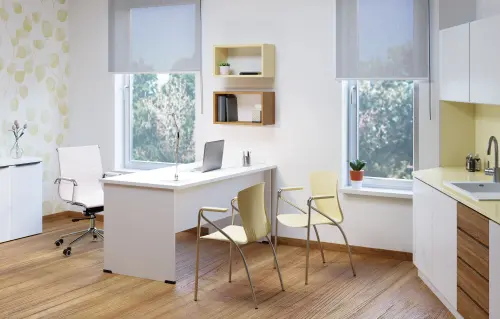 ASTRID CR židle konferenční s područkami, kostra chromová, plast krémový