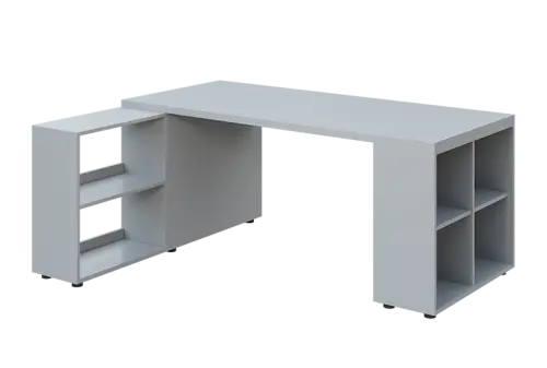 QRLT 8 - 183 stůl pracovní, levý lamino - šedá