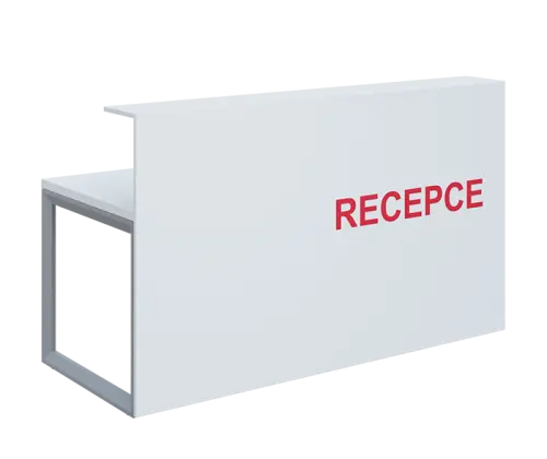 RECEPCE 180 - recepce lamino - bílá