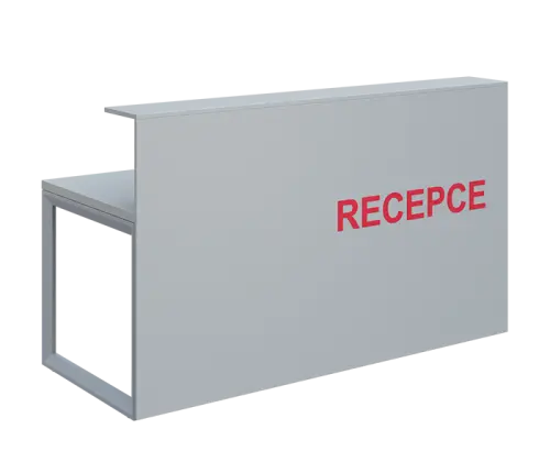 RECEPCE 180 - recepce lamino - šedá