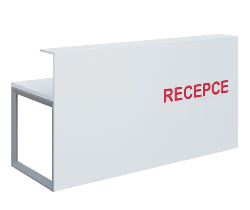 RECEPCE 200 - recepce lamino - bílá