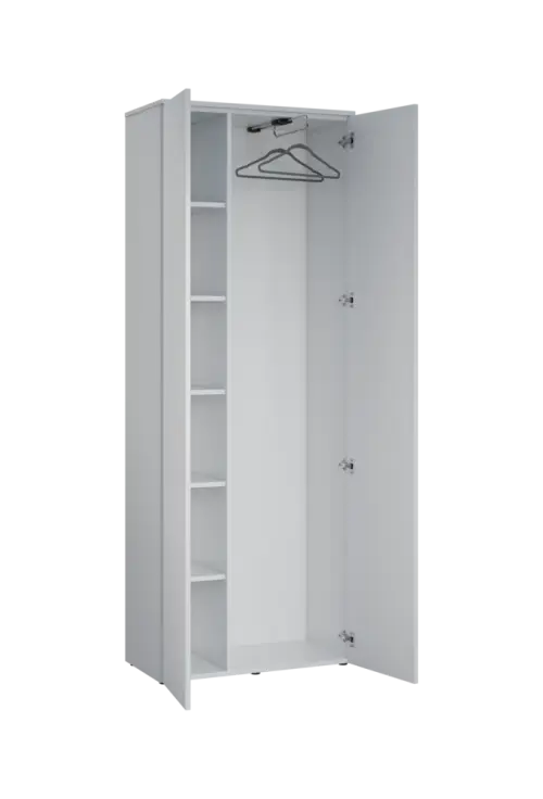 ESRP 6 - 81 šatní skříň, 2-dveřová, výsuvné ramínko, 2150x800x400, třešeň šumavská