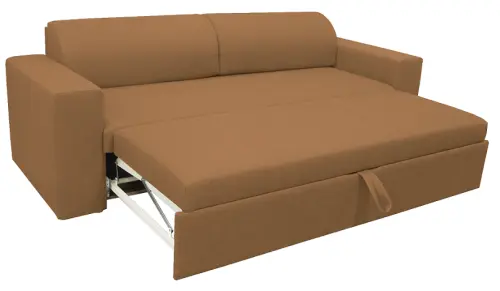 MALAGA rozložitelná pohovka, lamely HR, látka BEST 09 - látka písková