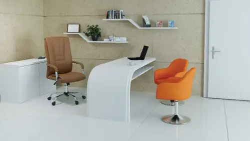 SERGIO křeslo kancelářské, EKO-PU cappuccino