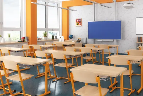 HUBERT židle stavitelná, velikost 3 - 5 RAL 3002 - červená