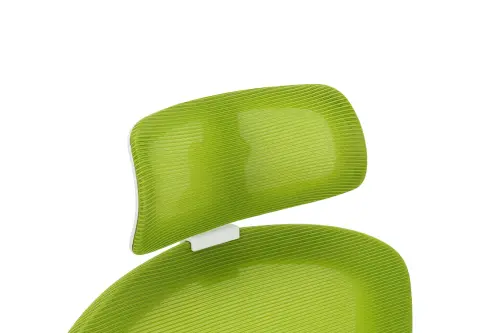 NAVI židle kancelářská, bílý plastový kříž, zelená