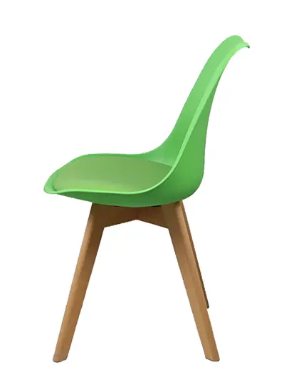 DINO židle konferenční, nohy buk, plast + sedák zelený