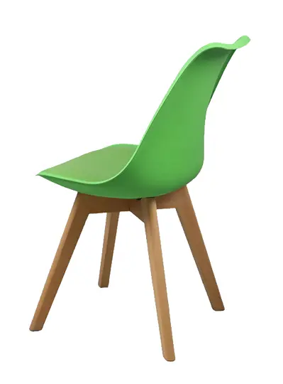 DINO židle konferenční, nohy buk, plast + sedák zelený
