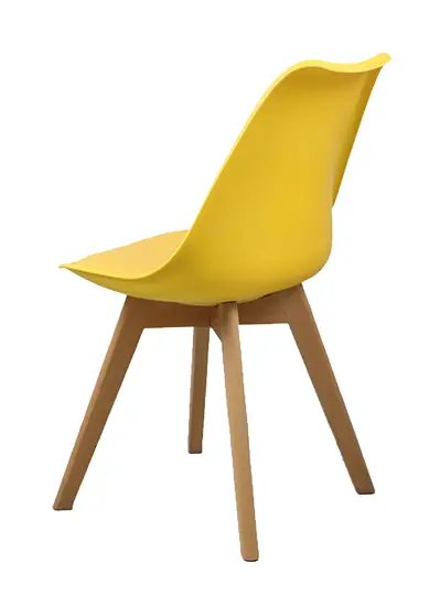 DINO židle konferenční, nohy buk, plast + sedák žlutý