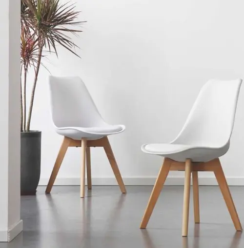 DINO židle konferenční, nohy buk, plast + sedák žlutý