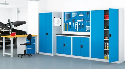 JP - 906 NX skříň policová,1950x900x600mm, šedá/antracit