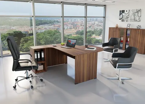 ELISEO židle konferenční, ekokůže černá