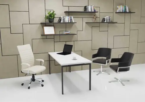 ELISEO židle konferenční, ekokůže černá