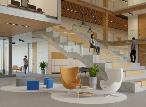 RELAX křeslo otočné, kříž ALU, látka okrová