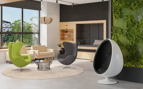 RELAX křeslo otočné, kříž ALU, látka antracitová