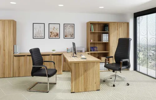 LINCOLN křeslo kancelářské, cappuccino kůže