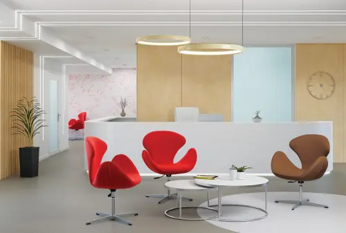 FLORA židle konferenční, PU cappuccino