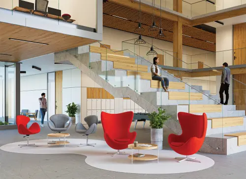 FLORA židle konferenční, PU cappuccino