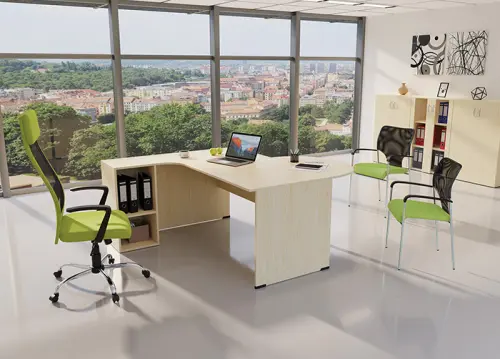 MADISON židle konferenční, chrom, světle zelená