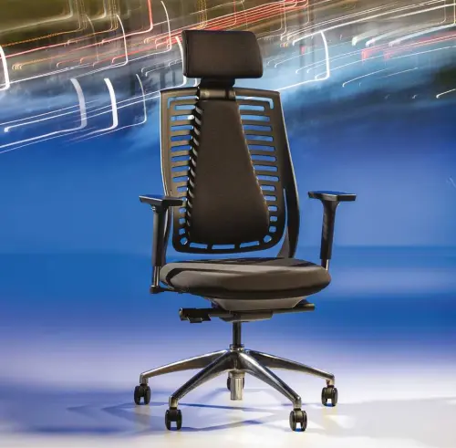 DEBORA židle kancelářská modrá