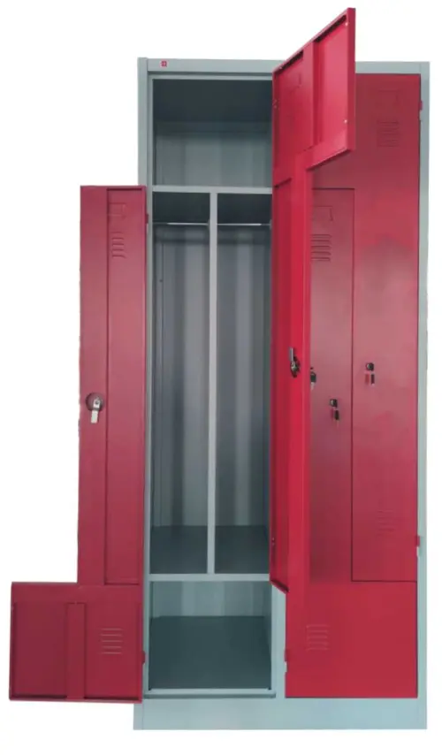 JP - 80 Z skříň šatní 1850x800x500 mm, 4-dílná, šedomodrá