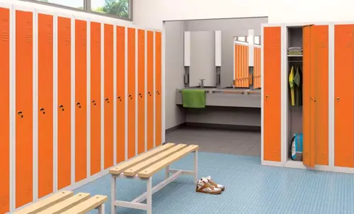 JP - 500 skříň šatní 1850x500x500 mm, 2-dílná, šedožlutá