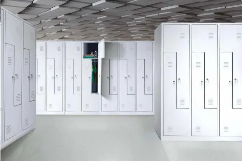 JP - 80 Z skříň šatní 1850x800x500 mm, 4-dílná, šedozelená