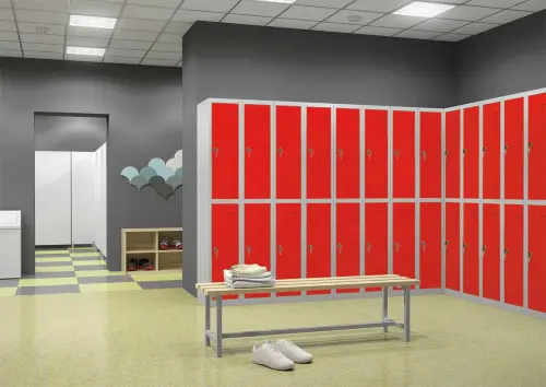 JP - 604 N skříň 4-boxová, 1850x600x500 mm, šedočervená