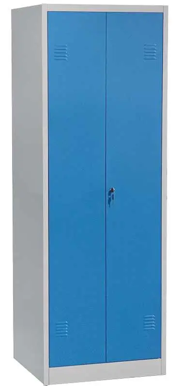 JP - 640 skříň kovová, policová, 1850x600x500 mm, šedá/modrá