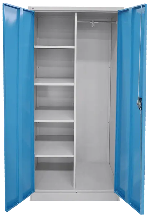 JP - 950 NX skříň dělená univerzální 1850x900x450 mm, šedá/modrá