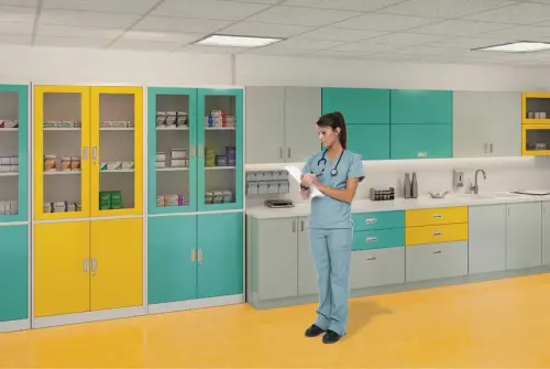 JP - 910 NX skříň kovová prosklená, 1950x900x400 mm, bílá/modrá