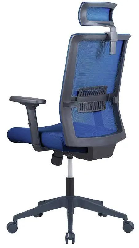 DAREN kancelářská židle s podhlavníkem, kříž nylon, černá