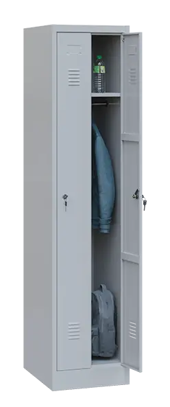 JP - 420 skříň šatní 1850x412,5x500 mm, 2-dílná, šedá