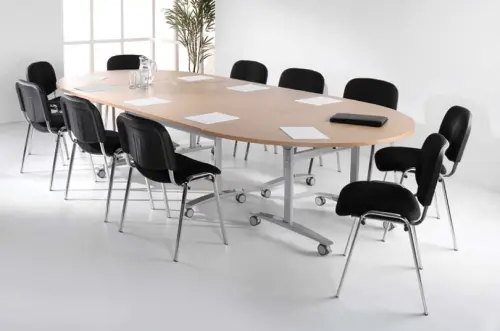 MESSINA CR židle konferenční, kostra chrom, látka červená