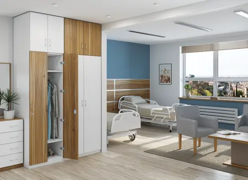 Q 23-80 skříň šatní, 2-dvéřová, 800x600x1800mm, bříza irská