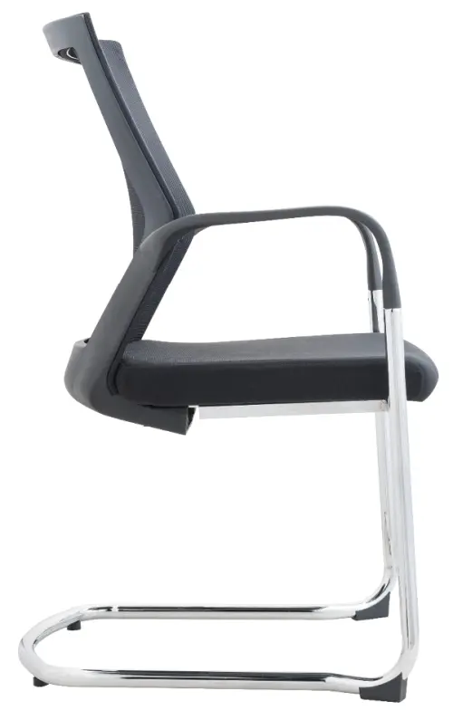 RAVEN židle konferenční, mesh/látka černá