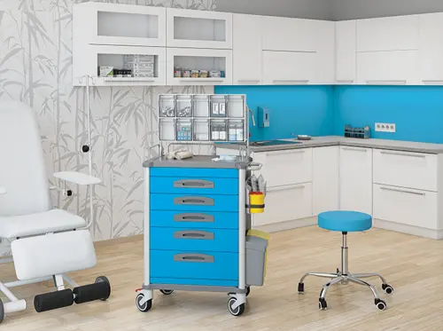 OVM - 02 vozík zdravotnický, bílá