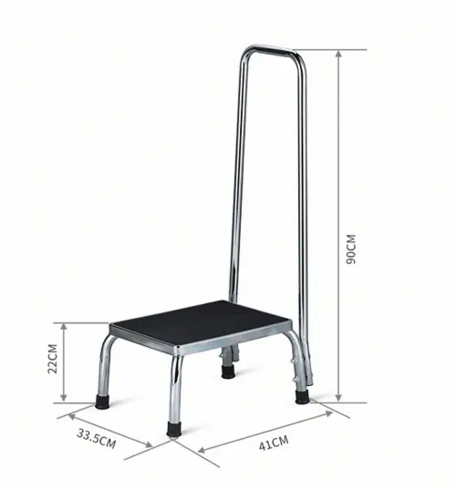 STUP - madlo schůdek s protiskluzovým nášlapem a madlem