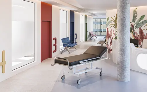 STRETCHER - 01 lehátko transportní, koženka černá