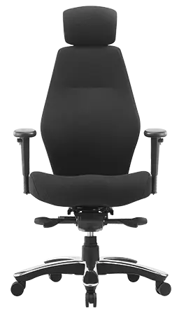 ROBUS - 200 židle kancelářská s podhlavníkem, látka černá