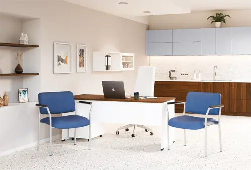 BARIATRIC 200 vysokozátěžové konferenční křeslo, koženka krémová